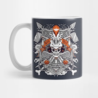 scary badge happy halloween Mug